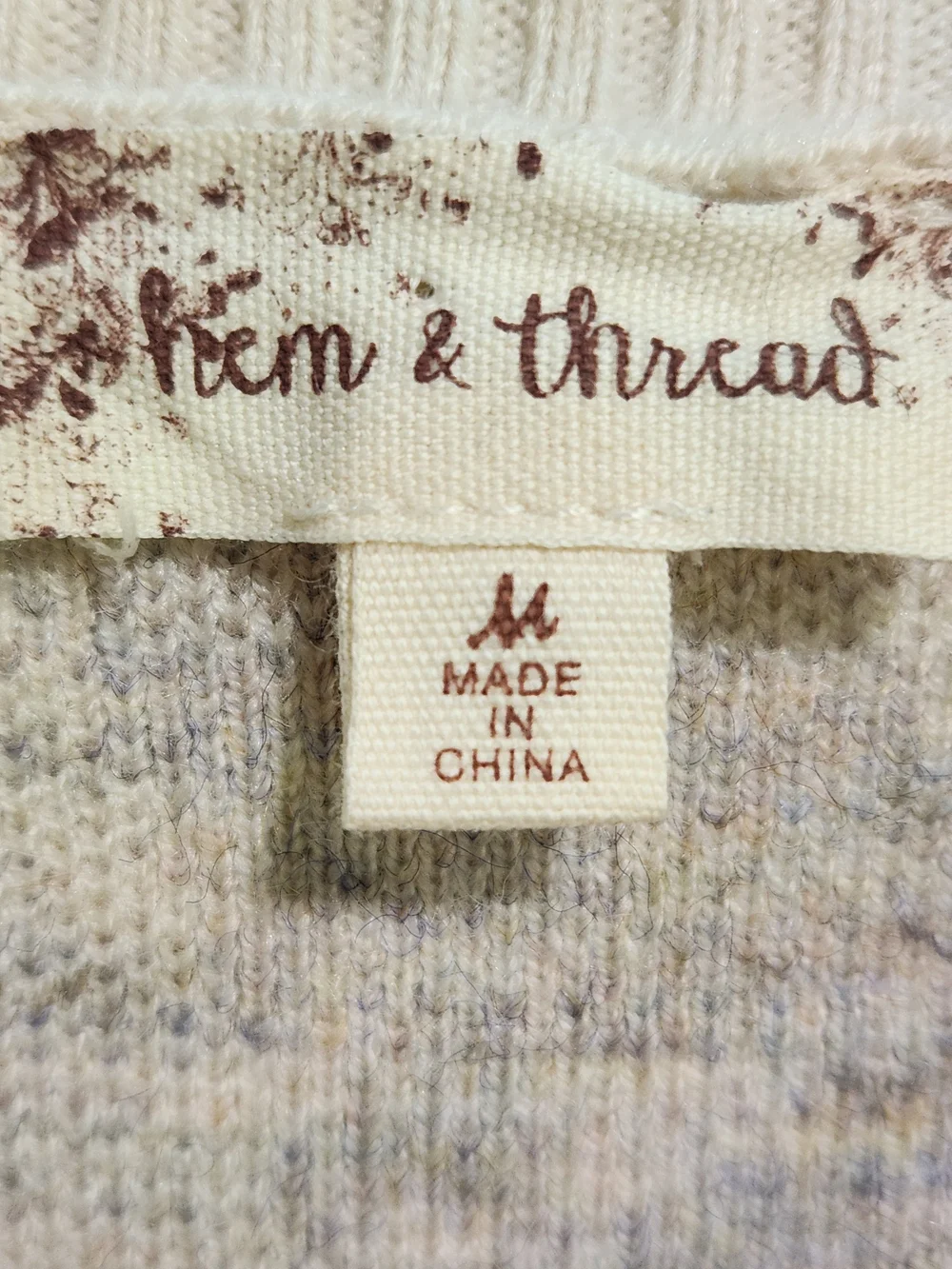 Checked Open Front Cardigan Sweater - Beige & Gray